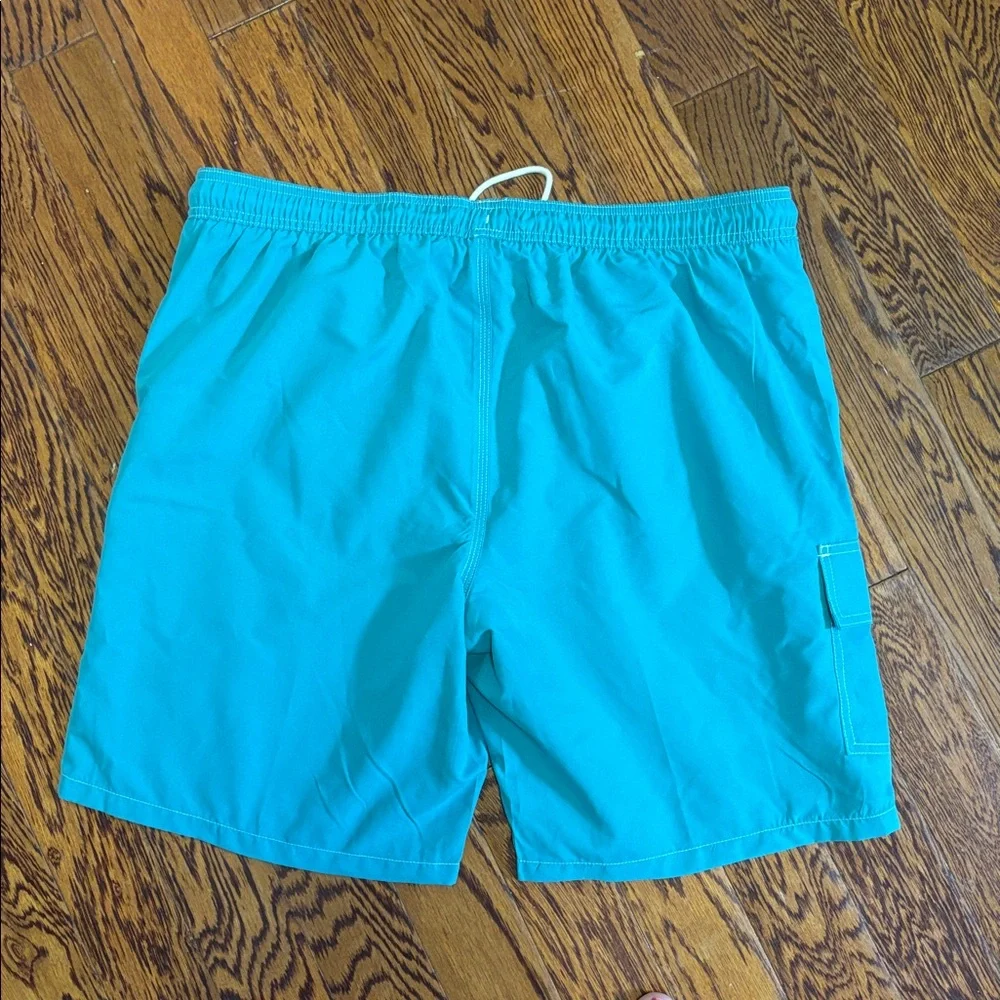 George Aqua Blue Swim Trunks with Drawstring Waist Size: Large NWOT - Picture 4 of 4